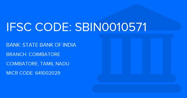 State Bank Of India (SBI) Coimbatore Branch IFSC Code