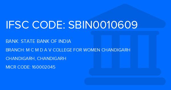 State Bank Of India (SBI) M C M D A V College For Women Chandigarh Branch IFSC Code
