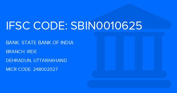 State Bank Of India (SBI) Irde Branch IFSC Code