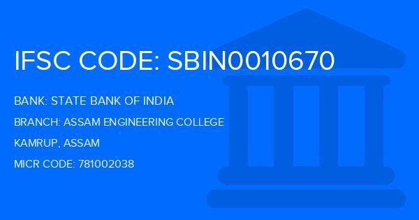 State Bank Of India (SBI) Assam Engineering College Branch IFSC Code