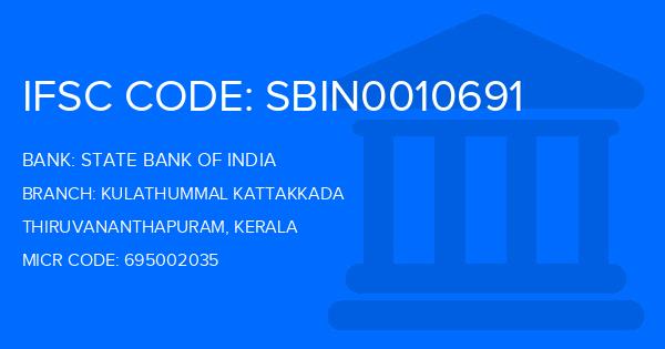 State Bank Of India (SBI) Kulathummal Kattakkada Branch IFSC Code