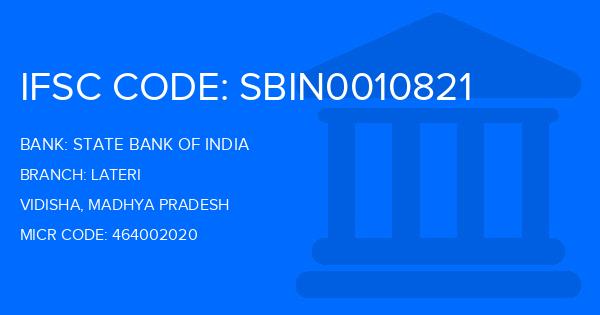 State Bank Of India (SBI) Lateri Branch IFSC Code