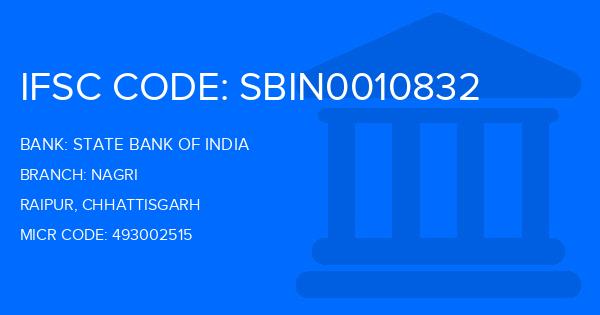 State Bank Of India (SBI) Nagri Branch IFSC Code