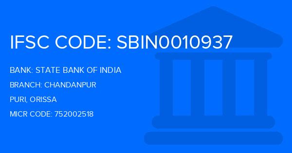 State Bank Of India (SBI) Chandanpur Branch IFSC Code