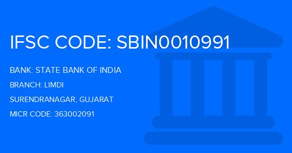 State Bank Of India (SBI) Limdi Branch IFSC Code