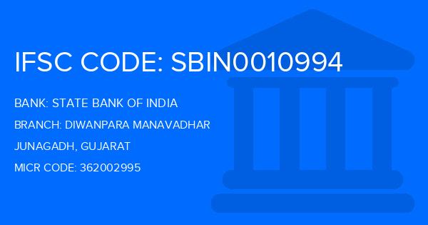 State Bank Of India (SBI) Diwanpara Manavadhar Branch IFSC Code
