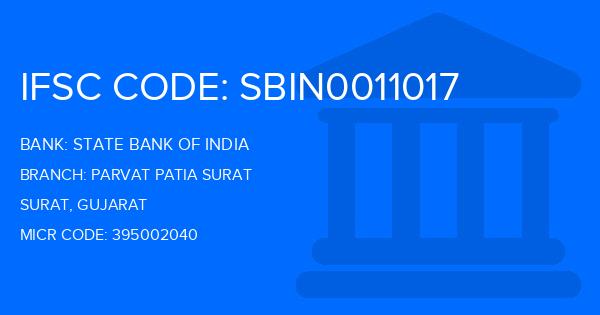 State Bank Of India (SBI) Parvat Patia Surat Branch IFSC Code