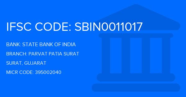 State Bank Of India (SBI) Parvat Patia Surat Branch IFSC Code