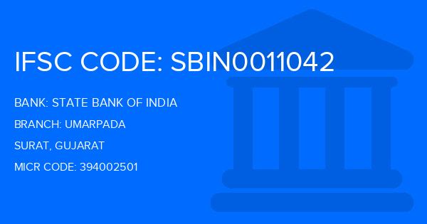 State Bank Of India (SBI) Umarpada Branch IFSC Code