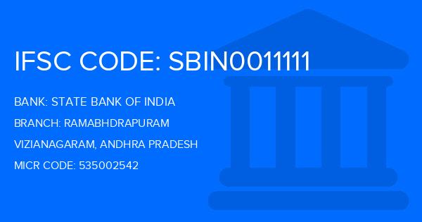 State Bank Of India (SBI) Ramabhdrapuram Branch IFSC Code