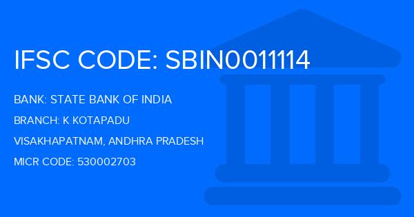 State Bank Of India (SBI) K Kotapadu Branch IFSC Code