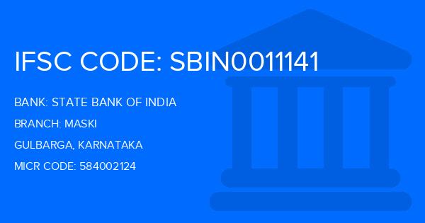 State Bank Of India (SBI) Maski Branch IFSC Code