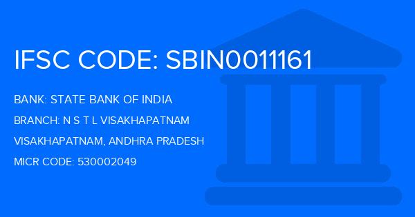 State Bank Of India (SBI) N S T L Visakhapatnam Branch IFSC Code