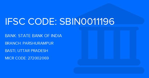 State Bank Of India (SBI) Parshurampur Branch IFSC Code