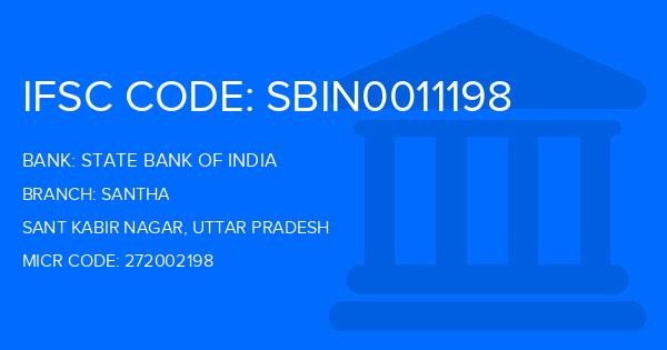 State Bank Of India (SBI) Santha Branch IFSC Code