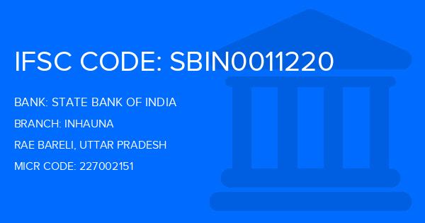 State Bank Of India (SBI) Inhauna Branch IFSC Code