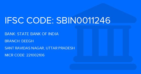 State Bank Of India (SBI) Deegh Branch IFSC Code