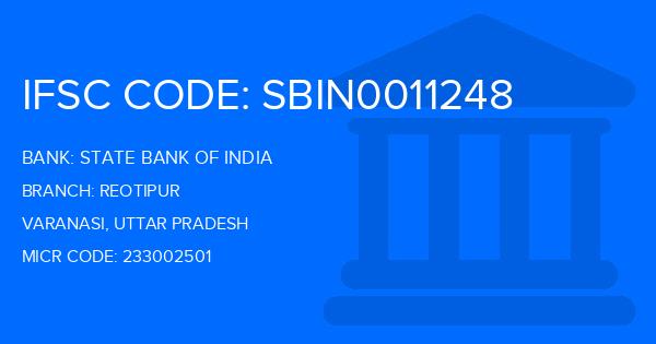 State Bank Of India (SBI) Reotipur Branch IFSC Code
