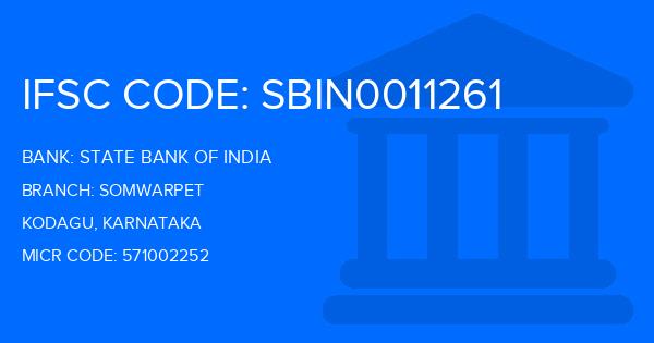 State Bank Of India (SBI) Somwarpet Branch IFSC Code