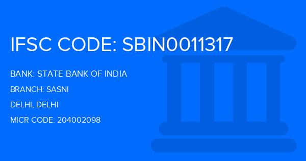 State Bank Of India (SBI) Sasni Branch IFSC Code