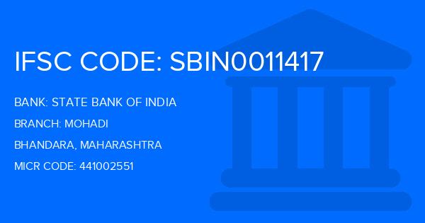 State Bank Of India (SBI) Mohadi Branch IFSC Code