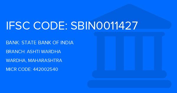 State Bank Of India (SBI) Ashti Wardha Branch IFSC Code