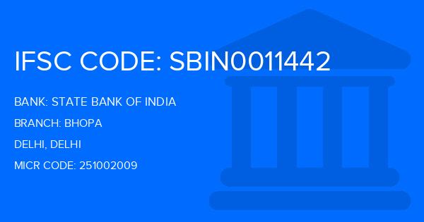 State Bank Of India (SBI) Bhopa Branch IFSC Code