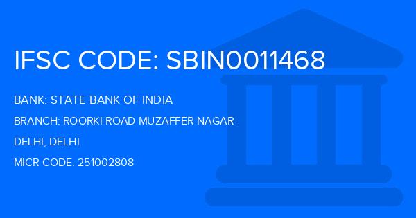 State Bank Of India (SBI) Roorki Road Muzaffer Nagar Branch IFSC Code