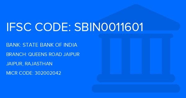 State Bank Of India (SBI) Queens Road Jaipur Branch IFSC Code