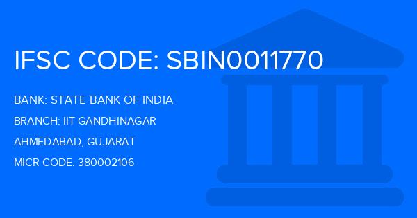 State Bank Of India (SBI) Iit Gandhinagar Branch IFSC Code