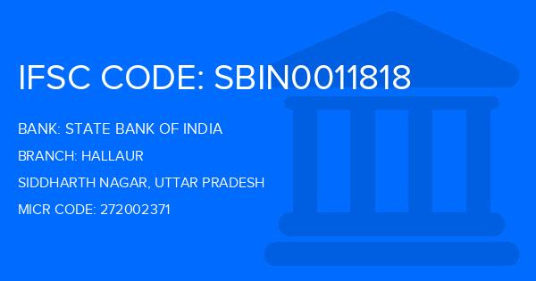 State Bank Of India (SBI) Hallaur Branch IFSC Code