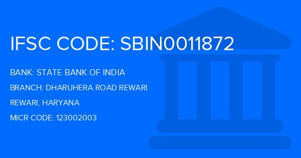 State Bank Of India (SBI) Dharuhera Road Rewari Branch IFSC Code