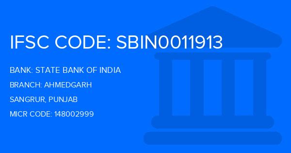 State Bank Of India (SBI) Ahmedgarh Branch IFSC Code
