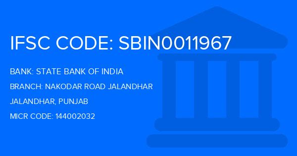 State Bank Of India (SBI) Nakodar Road Jalandhar Branch IFSC Code