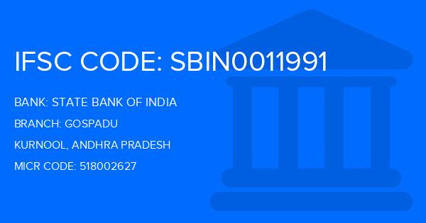 State Bank Of India (SBI) Gospadu Branch IFSC Code