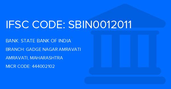 State Bank Of India (SBI) Gadge Nagar Amravati Branch IFSC Code