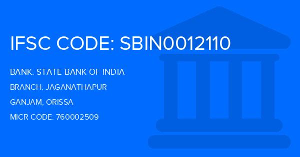 State Bank Of India (SBI) Jaganathapur Branch IFSC Code