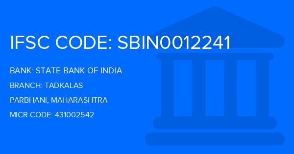 State Bank Of India (SBI) Tadkalas Branch IFSC Code