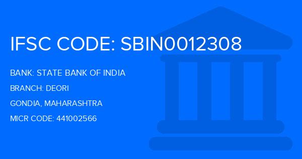 State Bank Of India (SBI) Deori Branch IFSC Code