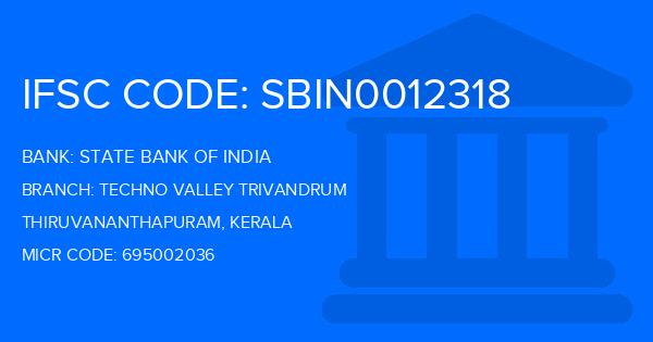 State Bank Of India (SBI) Techno Valley Trivandrum Branch IFSC Code