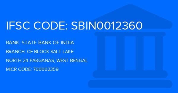 State Bank Of India (SBI) Cf Block Salt Lake Branch IFSC Code