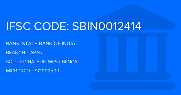 State Bank Of India (SBI) Tapan Branch IFSC Code