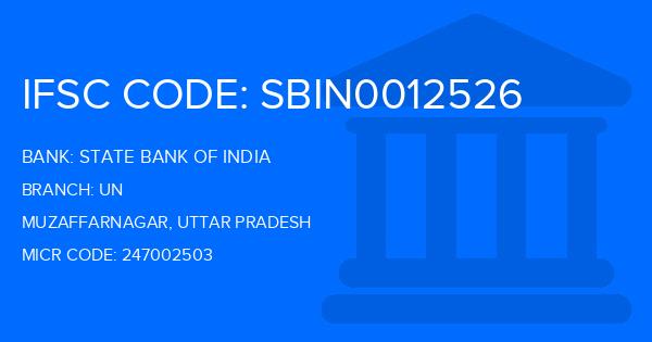 State Bank Of India (SBI) Un Branch IFSC Code