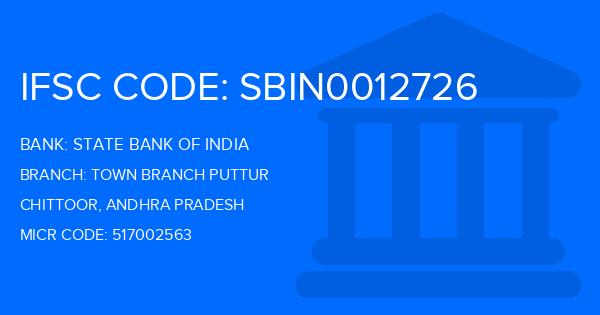 State Bank Of India (SBI) Town Branch Puttur Branch IFSC Code