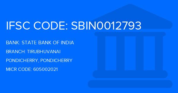State Bank Of India (SBI) Tirubhuvanai Branch IFSC Code