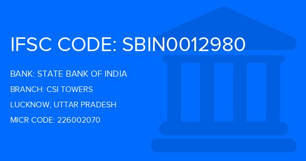 State Bank Of India (SBI) Csi Towers Branch IFSC Code