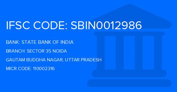 State Bank Of India (SBI) Sector 35 Noida Branch IFSC Code