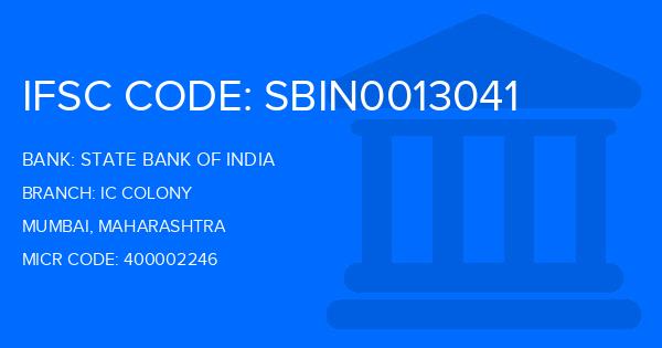 State Bank Of India (SBI) Ic Colony Branch IFSC Code