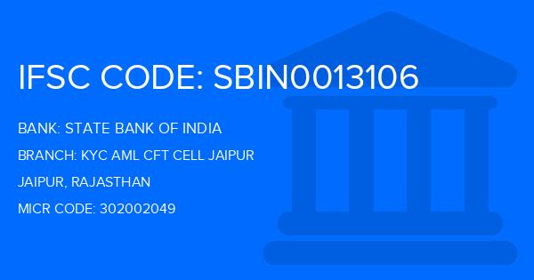 State Bank Of India (SBI) Kyc Aml Cft Cell Jaipur Branch IFSC Code