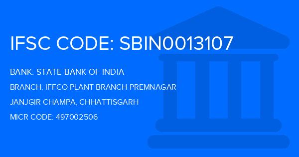 State Bank Of India (SBI) Iffco Plant Branch Premnagar Branch IFSC Code